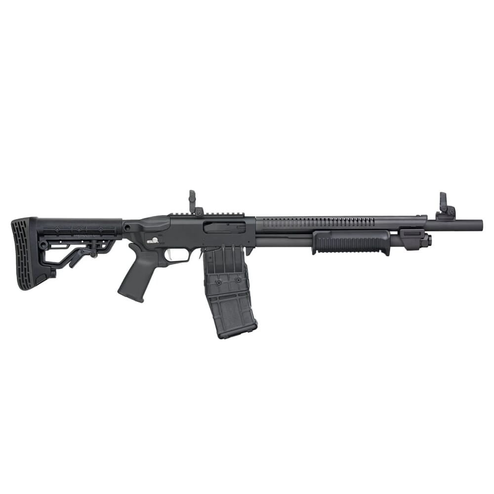 Mossberg 590RM Tactical 12ga 18.5" Bbl Mag Fed MLOK Shotgun w/AR Style Stock & Grip 50213