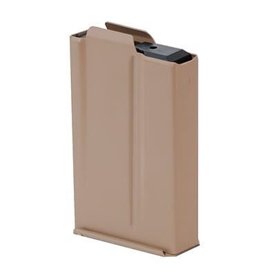 Accuracy International Pale Brown MAGAZINE 10 SHOT  7.62mm / 308  Rem, Tikka and Savage action AT AICS / LEGACY AICS / AE MKII & MKIII (2009 ONWARDS) 3902 - Usage marks mainly on rear of mag - UA1487