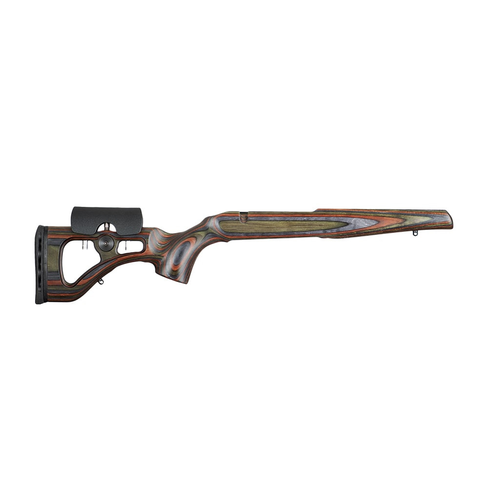 GRS Lightweight Classic Tikka T3/T3X Ambidextrous Laser-Engraved Grip Push-Button Adjustable Cheekpiece Oiled Finish Green Mountain Camo Stock 106244