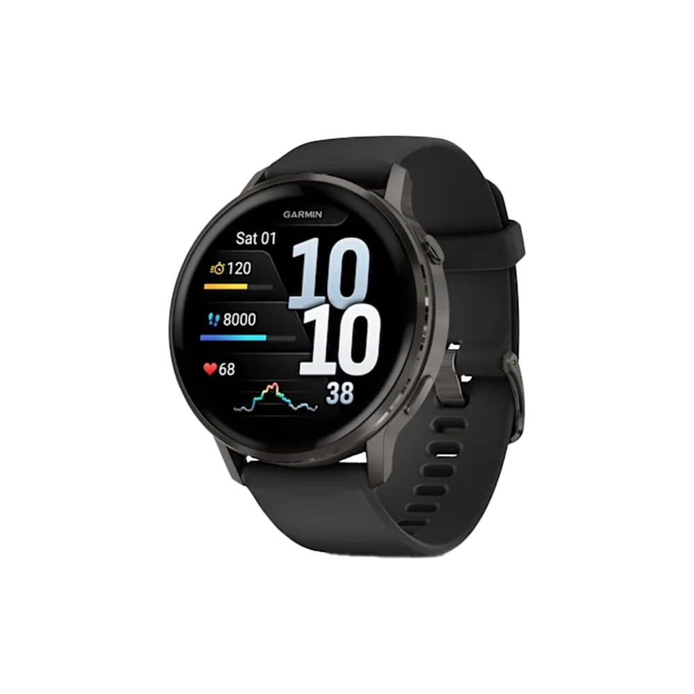 Garmin Venu 4 45mm Black w/Slate + Black Advanced Health and Fitness Smartwatch 010-03014-00
