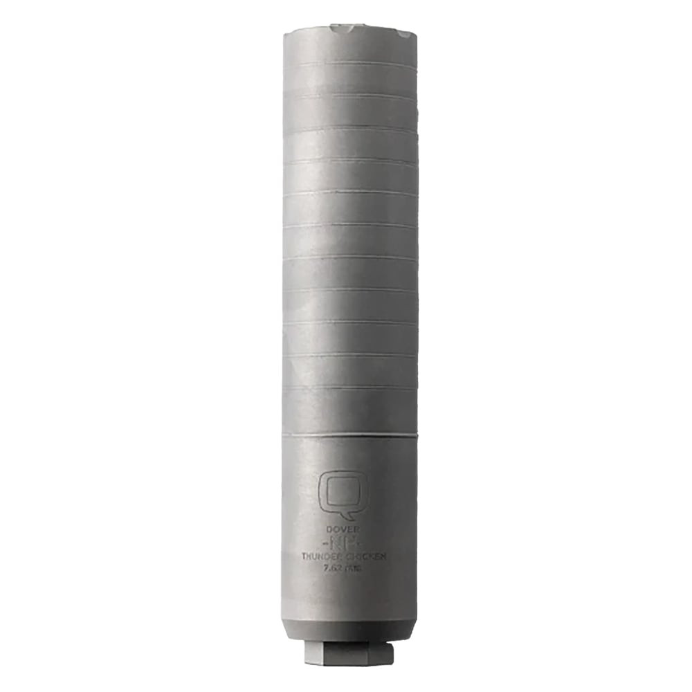 Q, LLC. Thunder Chicken 7.62mm Ti 1.75" OD X 8.1" L Bead Blasted Rearend Included Silencers SIL-TC-QUICKIE-762-RE