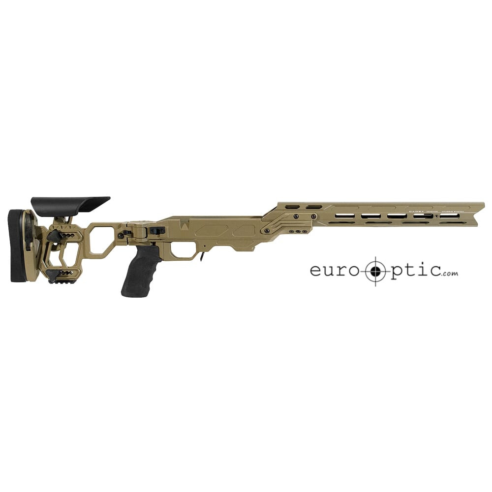 Cadex Defense Lite Competition M-LOK (for Tikka-T3) SA for Accu-Mag Magazine Skeleton Folding DSSF 3.055" Tan STKLCP-TIK-RH-SA-B-NA-B-TAN