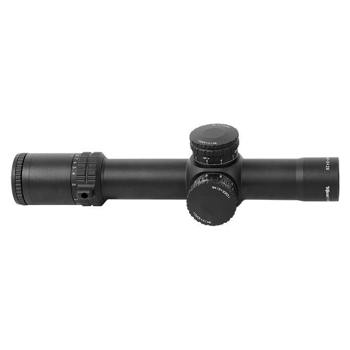 Trijicon USED AccuPower 1-8x28mm FFP MIL Segmented-Circle Crosshair w/Green LED 34mm Matte Blk Riflescope RS27-C-1900029 - Like New w/Lt Marks UA1641