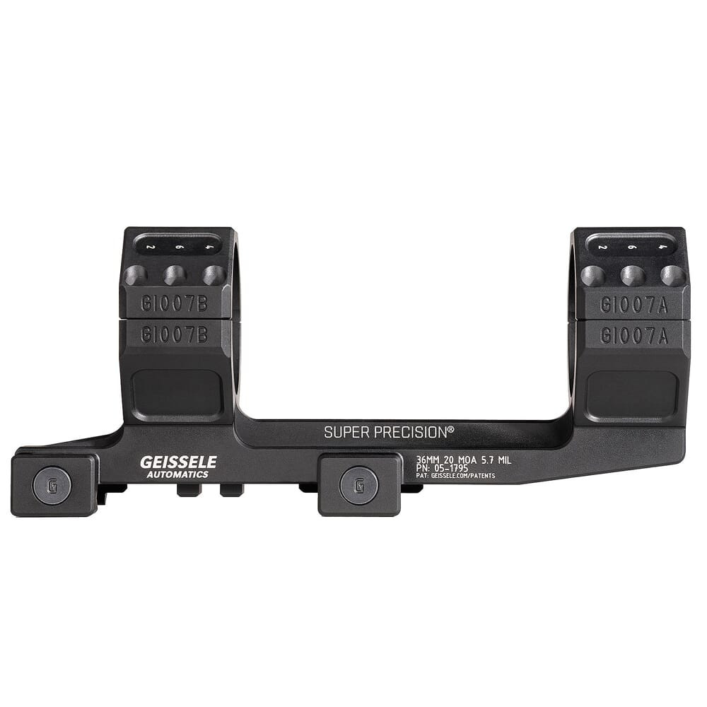Geissele Super Precision Zero Compromise 36mm 1.54" Scope Mount Black 05-1795B