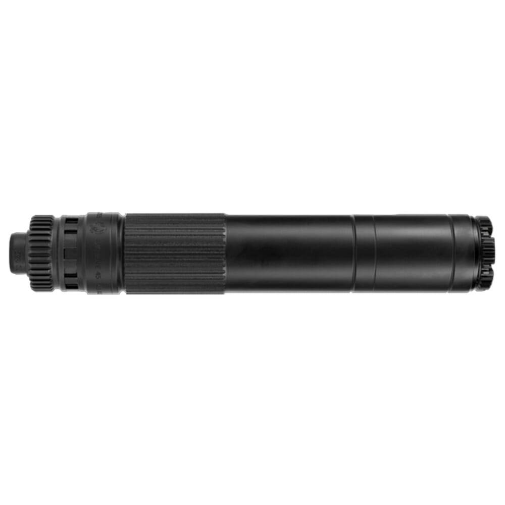 Dead Air BLK Mojave 45 Modular 45 Cal GMS Low Back Pressure Silencer 8.6"/12.7 oz w/ PB444 .578-28 piston 6.87"/10.4oz MOJAVE45BLK