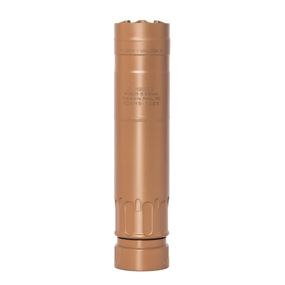 Rugged Suppressors Razor556 FDE Suppressor RZRFDE556