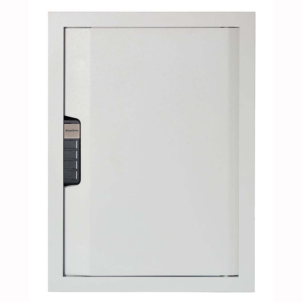 SnapSafe White In-Wall Safe w/Electronic Lock 75413