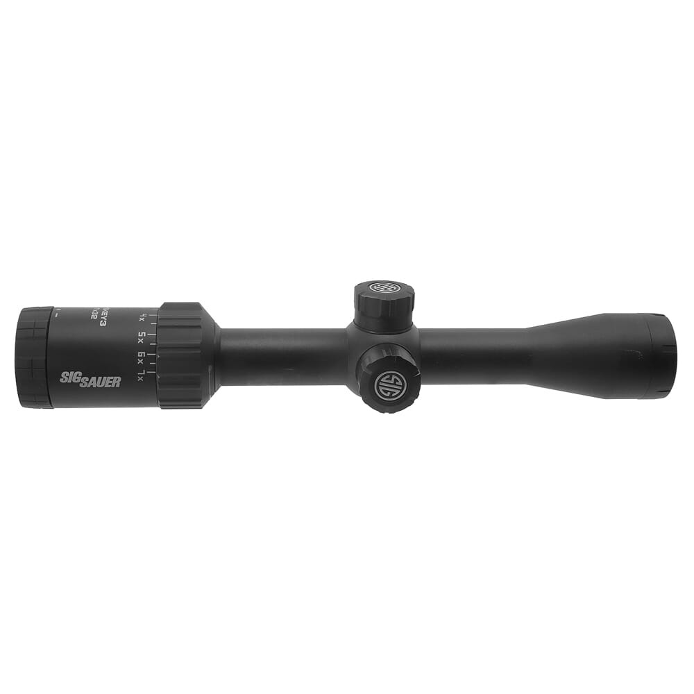 Sig Sauer WHISKEY3 Scope, 2-7x32mm, 1 In, SFP, Bdc-1 Quadplex Reticle, 0.5 MOA Adj, Black SOW32202 - Light ring marks - UA2011
