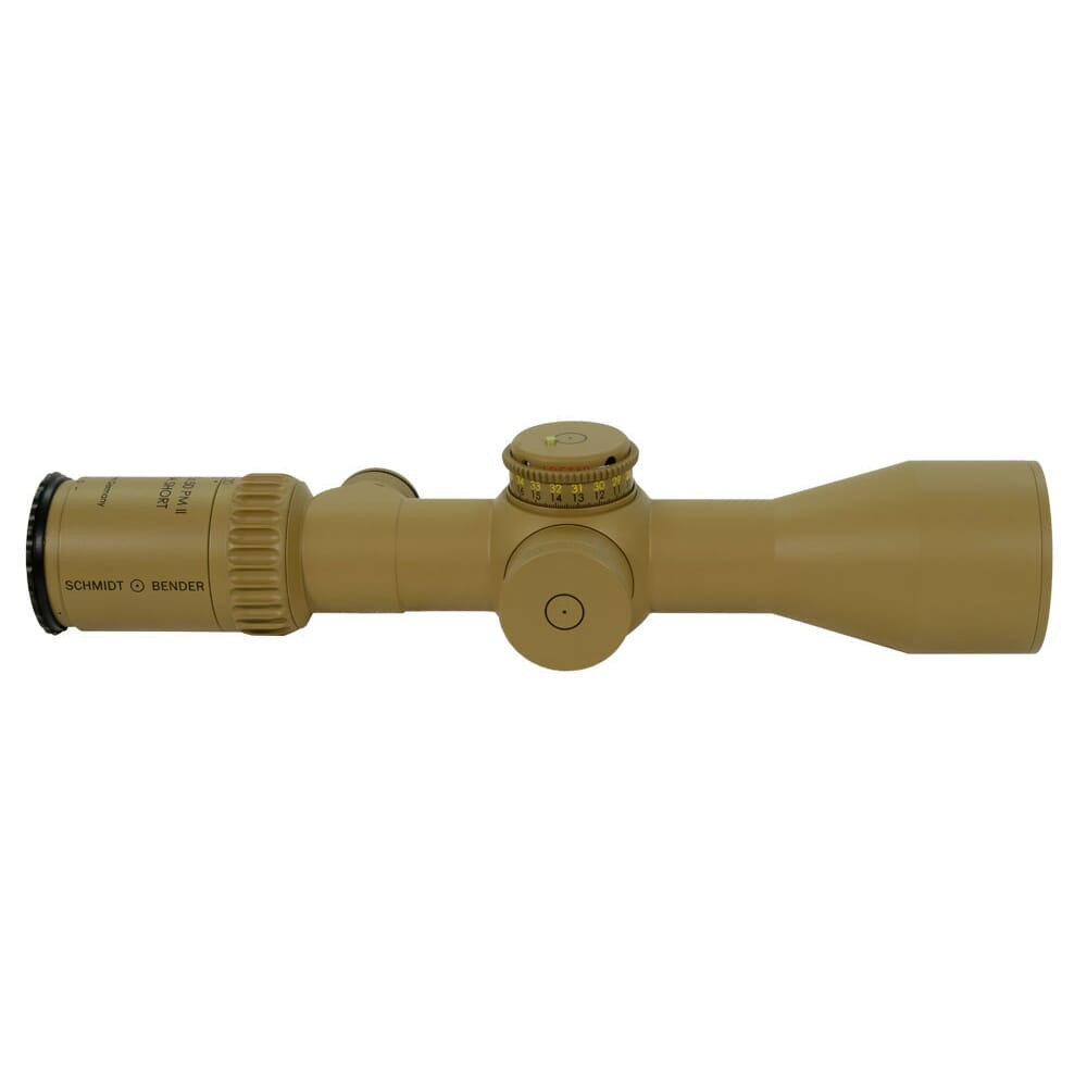 Schmidt Bender 5-20x50 PM II Ultra Short LP LT MTC/CT DT H2CMR 1cm ccw RAL8000 Riflescope 673-945-932-F1-E8