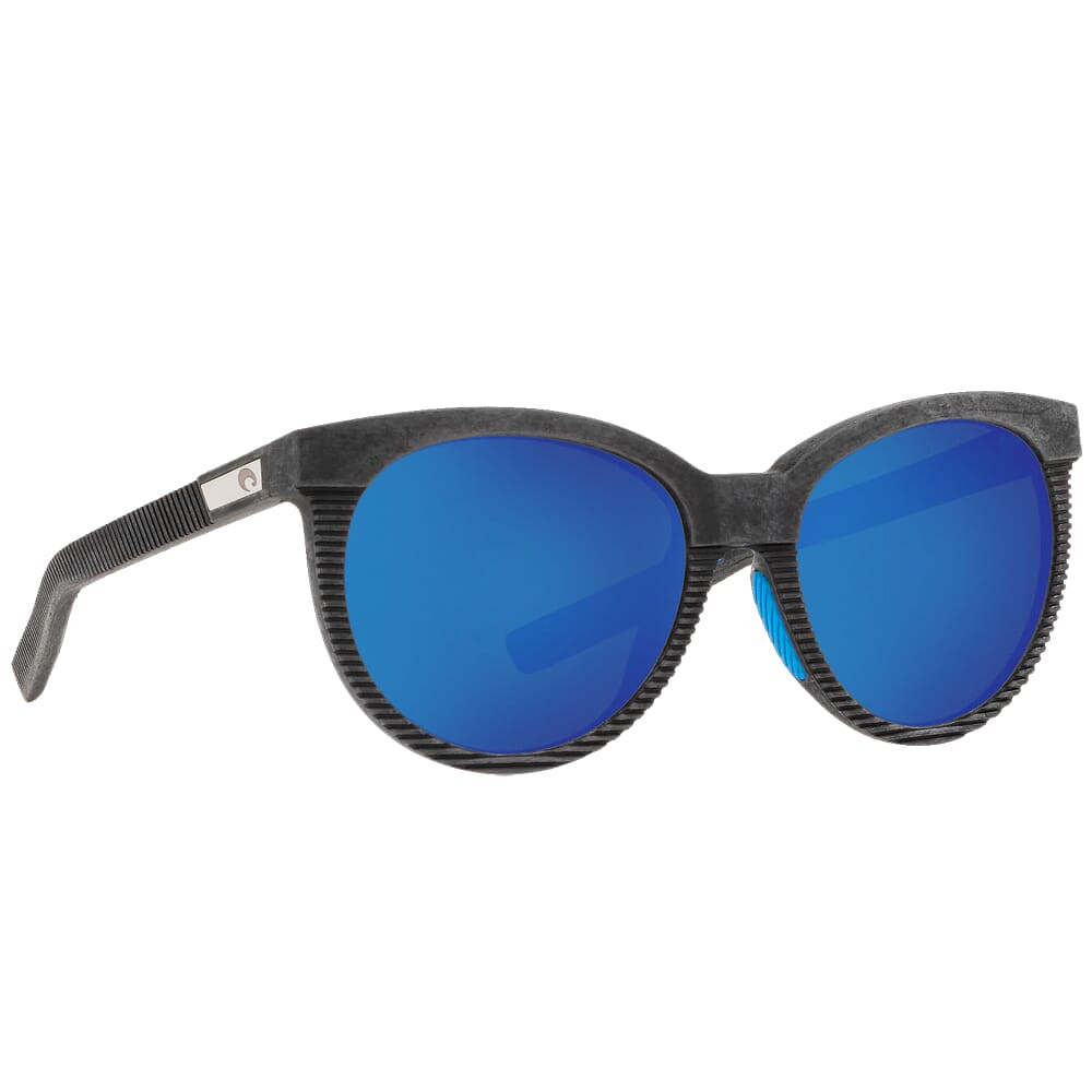 Costa Untangled Victoria Net Gray w/Blue Rubber Sunglasses w/Blue Mirror 580G Lenses 06S9031-90310156