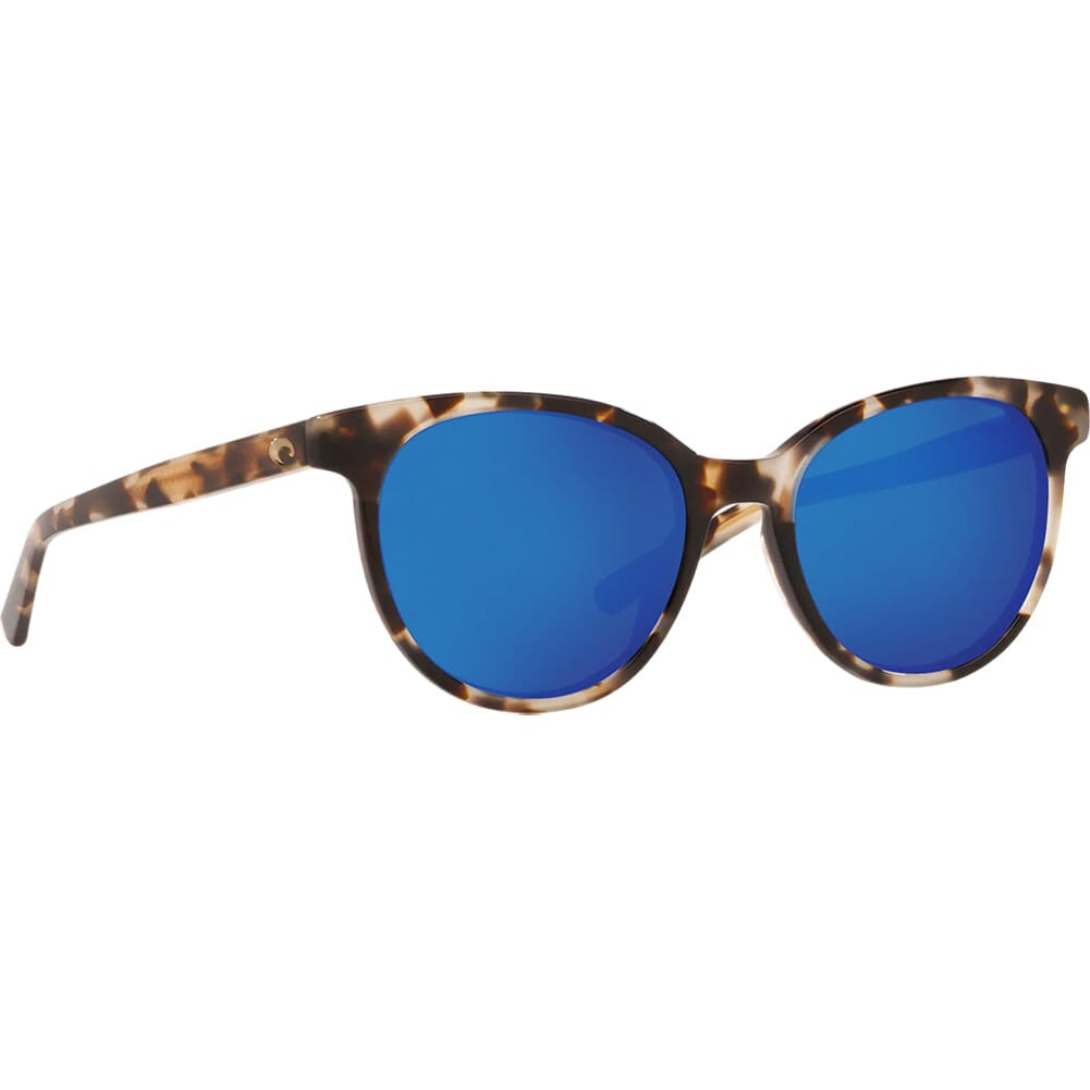 Costa Isla Shiny Tiger Cowrie Frame Sunglasses w/Blue Mirror 580G Lenses 06S2008-20080753