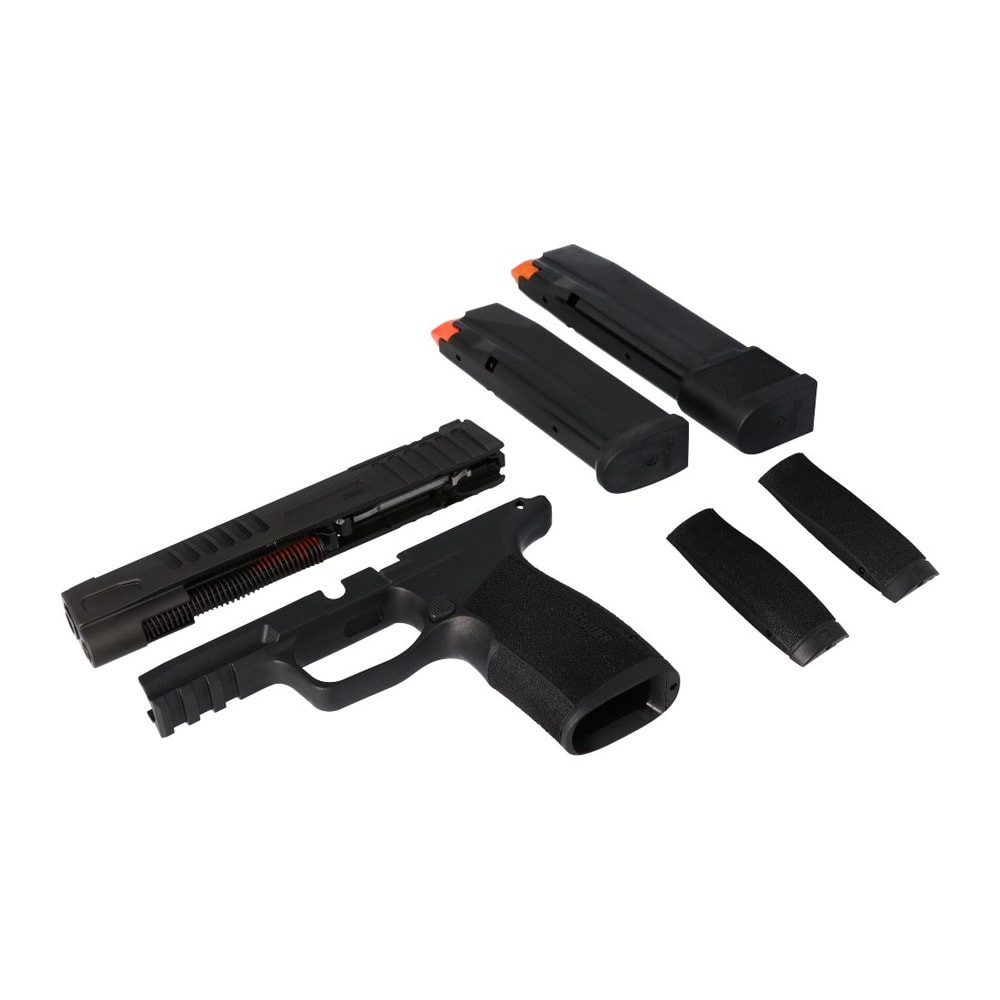 Sig Sauer P365 Cal-X P365 Fuse 9mm 4.3" Bbl Optic Ready Blk (1)17rd Steel Mag & (1) 21rd Steel Mag X-Change Kit CALX-365XF-9-BXR3