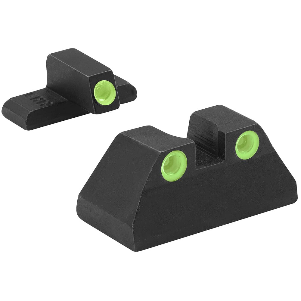 Meprolight Tru-Dot H&K 9mm/.40SW/.45ACP USP C Fixed Green Rear/Front Tritium Illum Pistol Sight Set (Excludes Expert and Tactical Models) 0115173101