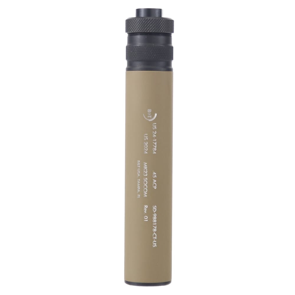 B&T IMPULS-IIA MK23 .45 ACP Coyote Tan Direct Thread Suppressor (NFA) SD-988178-CT-US
