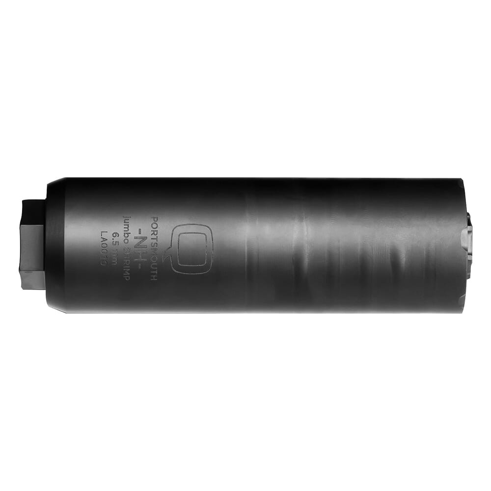 Q, LLC. Jumbo SHRIMP 6.5 CM Titanium 5.7"x1.75" PVD Coated Quick Attach Silencer SIL-JS-QUICKIE-65