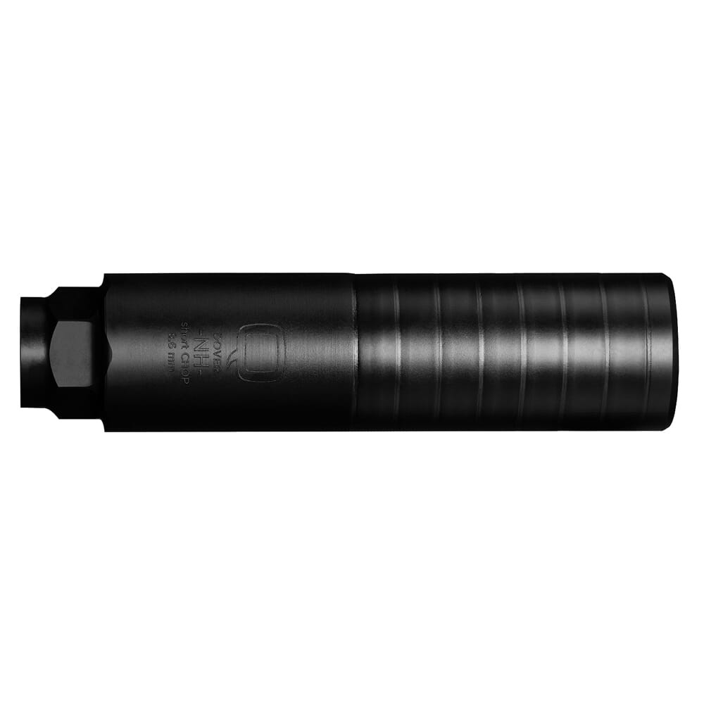 Q, LLC. Short CHOP 8.6 BLK Stainless Steel M18x1.5 7.2"x1.75" Quick Attach Silencer SIL-SC-QUICKIE-86