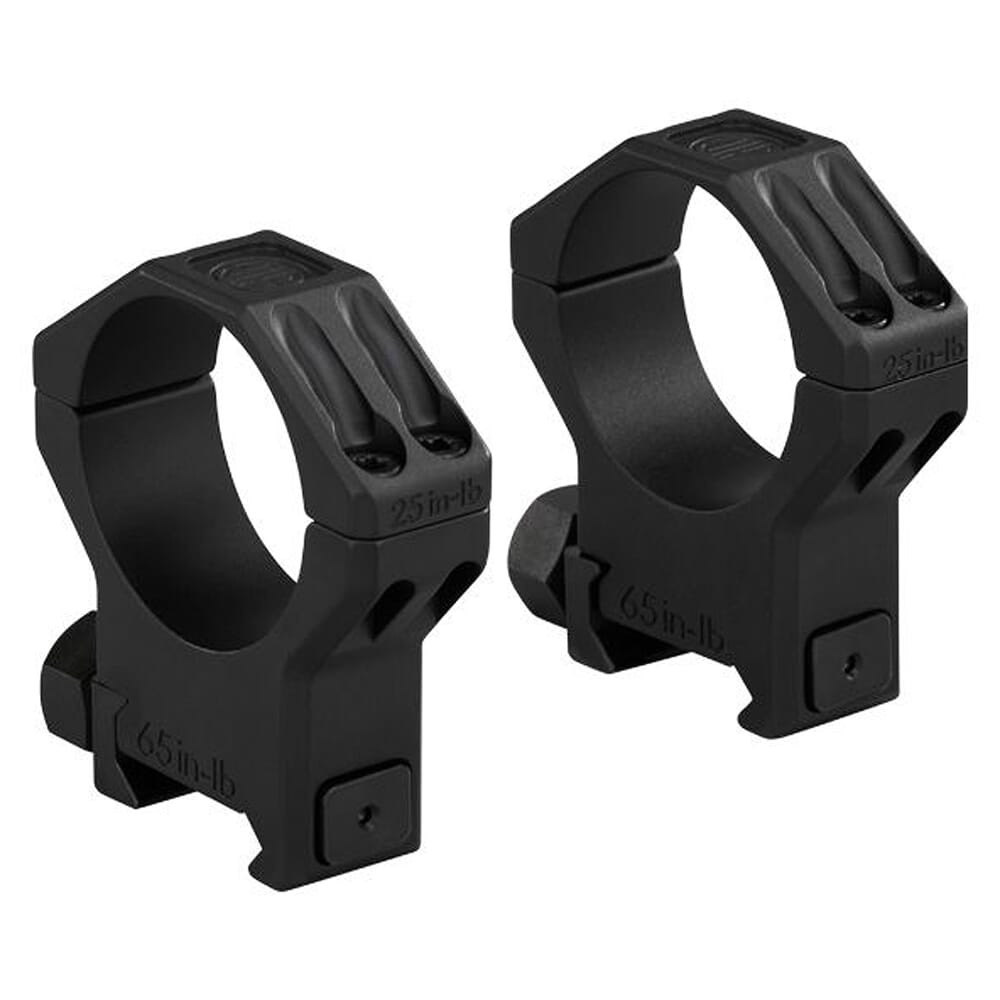 Sig Sauer Alpha6 Scope Ring Set 34mm High Profile 1.12 in AL Matte Blk SOA64003