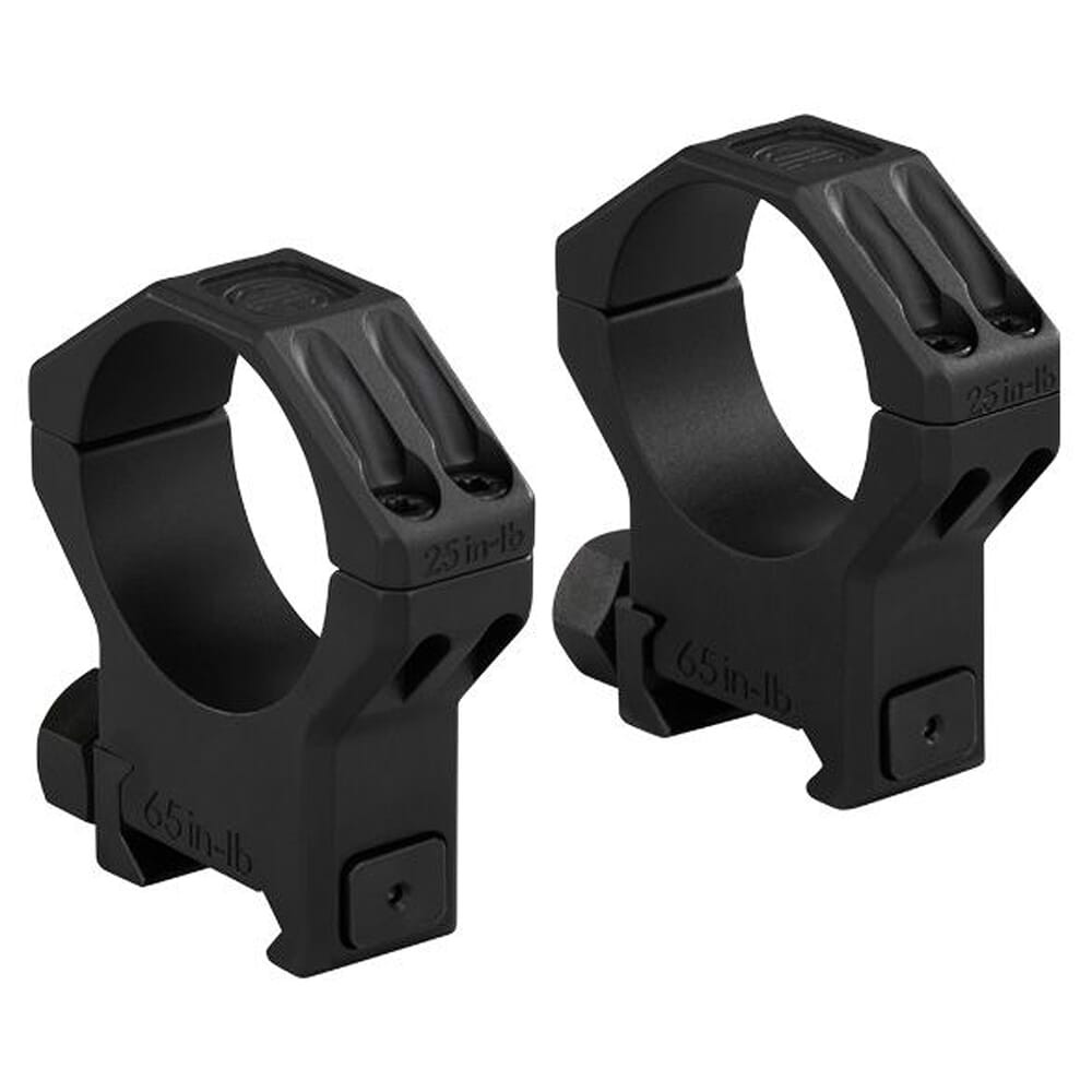 Sig Sauer Alpha6 Scope Ring Set 35mm X-High Profile 1.25 in AL Matte Blk SOA65004