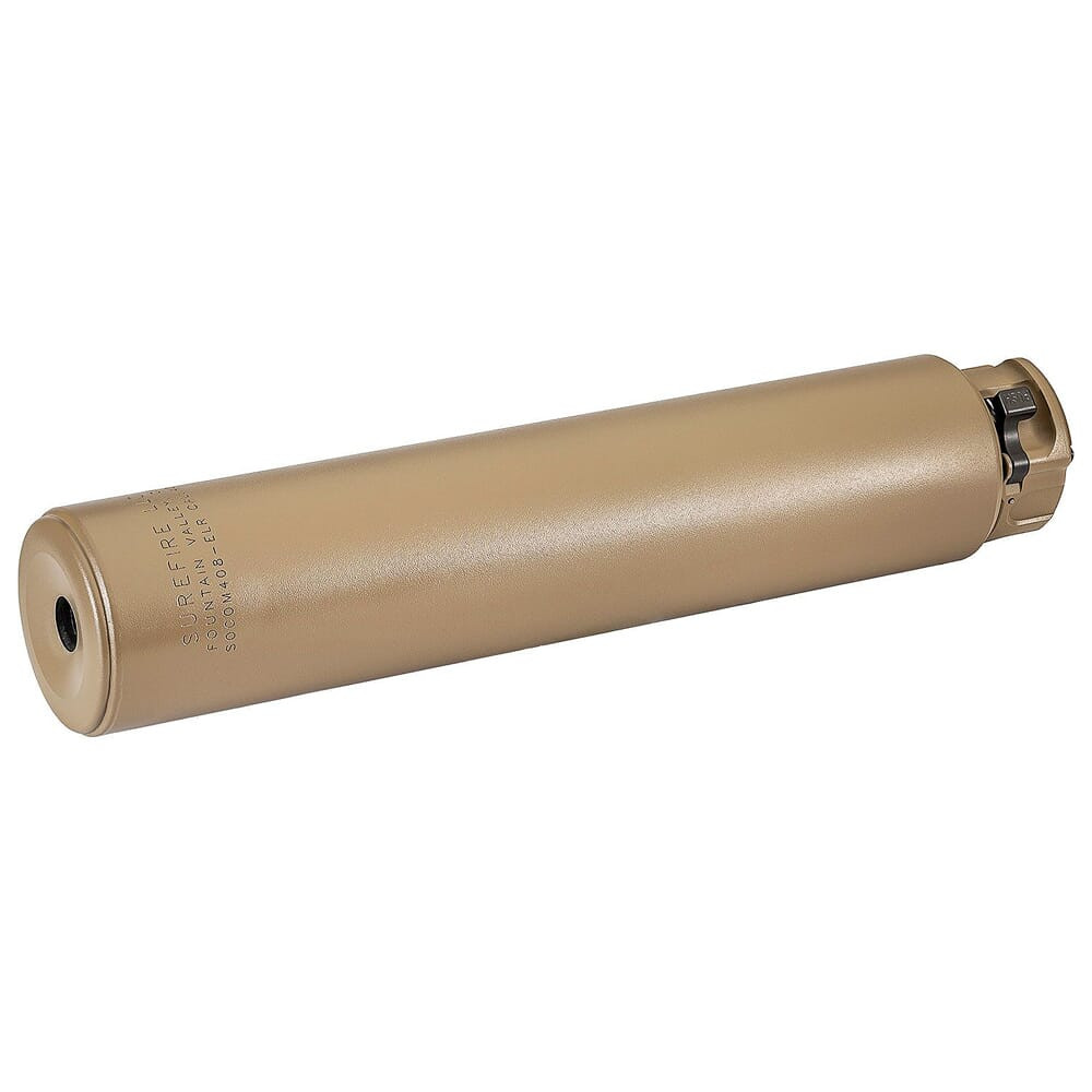 SureFire SOCOM408-ELR Ti .408 Cal Black Suppressor w/ Fast-Attach Mount SOCOM408-ELR-DE