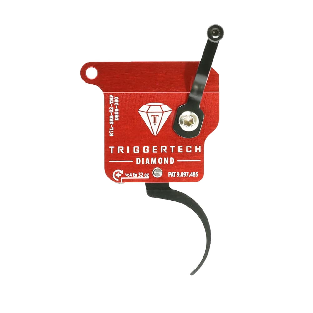 TriggerTech Diamond Trigger for Tikka T3, T3x, & T1x 4oz-32oz Adj Pull Weight, Pro-Curve Lever, LH Red ZCT, CLKR, TKR Technology TIL-SRB-02-TNP