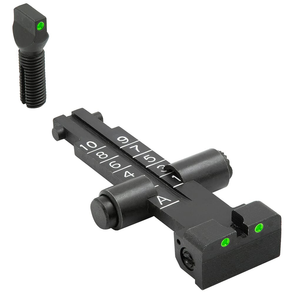 Meprolight Tru-Dot AK47 1000M Scale Green/Green Fixed Rifle Sight Set 1331153101