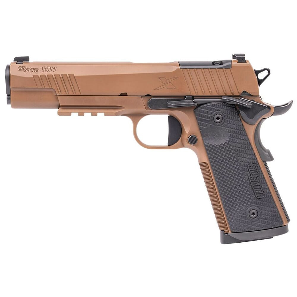 Sig Sauer 1911 XSeries .45 ACP 5" Coyote Tan Optic-Ready Pistol w/XRAY3 Sights, G10 Grip & (2) 8rd Steel Mags 1911XR-45-CXR3