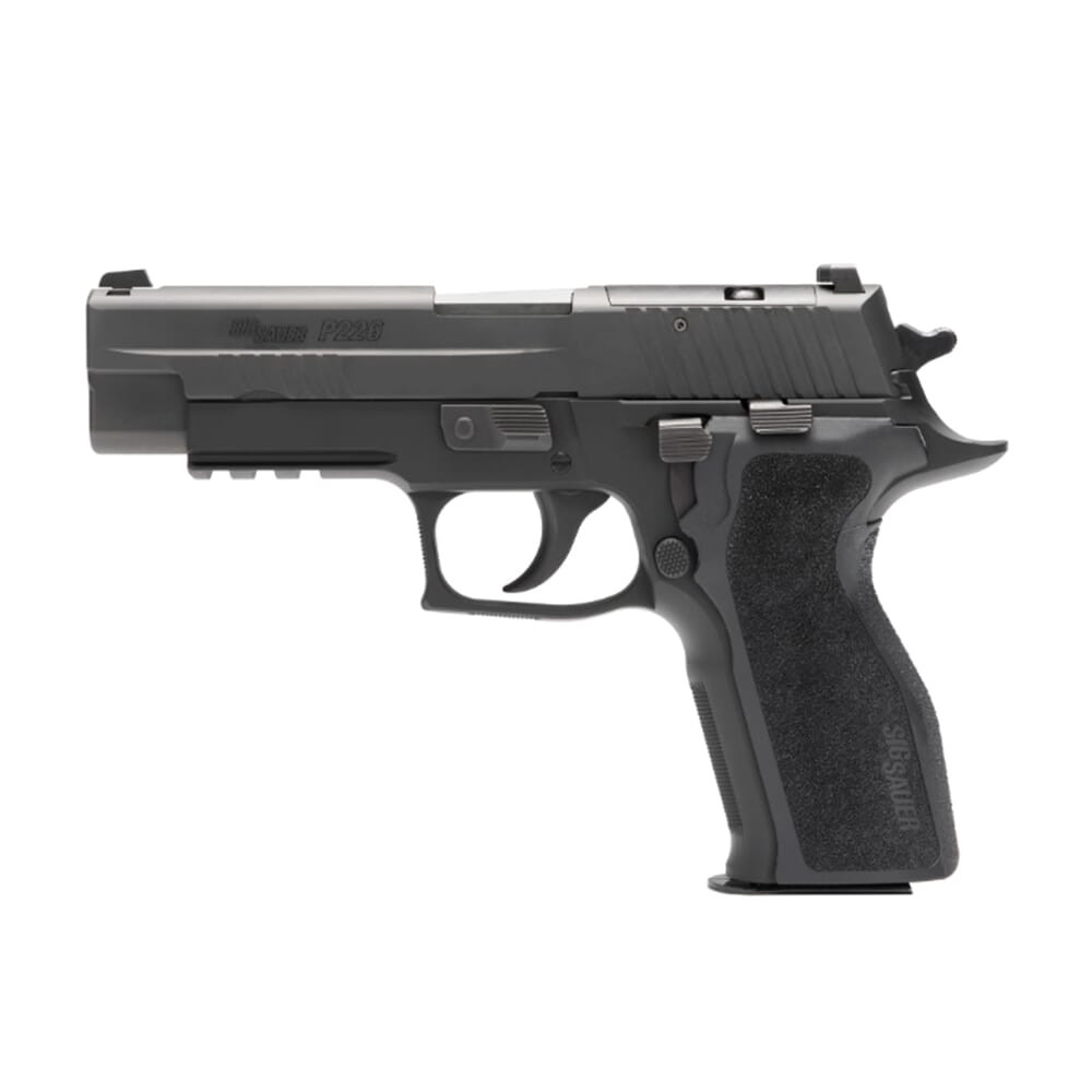 Sig Sauer P226 Elite 9mm DA/SA 4.4" Compliant Optics Ready Pistol w/SIGLITE, E2 Grip, SRT, and (2) 10rd Steel Mags 226R-9-BSE-R2