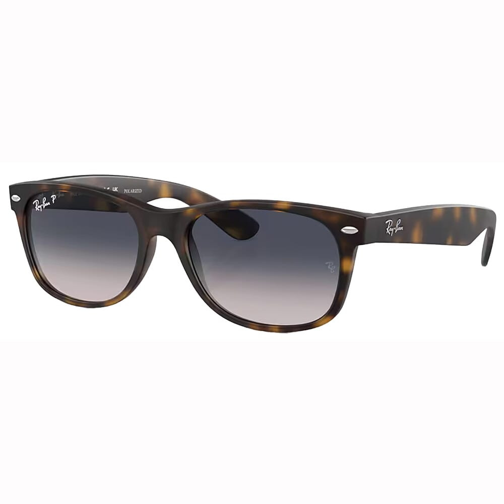 Ray-Ban New Wayfarer Rubber Havana Blue Gradient Polar 0RB2132-8657858