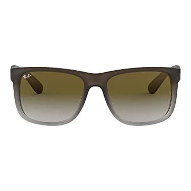 Ray-Ban Justin Rubber Brown on Grey Light Grey Gradient Green 0RB4165-8547Z55