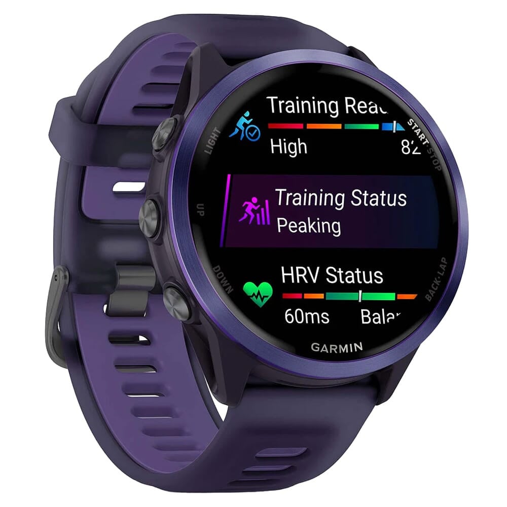 Garmin Forerunner 570 - 47 mm Indigo Aluminum w/Translucent Imperial Purple/Indigo Band 010-02971-02