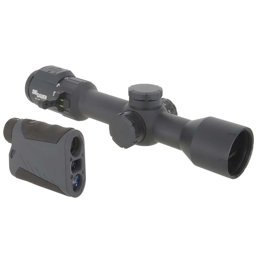 Sig Sauer USED BDX Combo Kit, Kilo1600BDX LRF and Sierra6BDX Rifle Scope, 2-12x40mm SOK16BDX61 Ringmarks & Scratch on Rangefinder UA2587