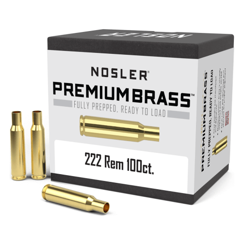 Nosler Premium Brass Box - 222 Rem (100ct) 10058