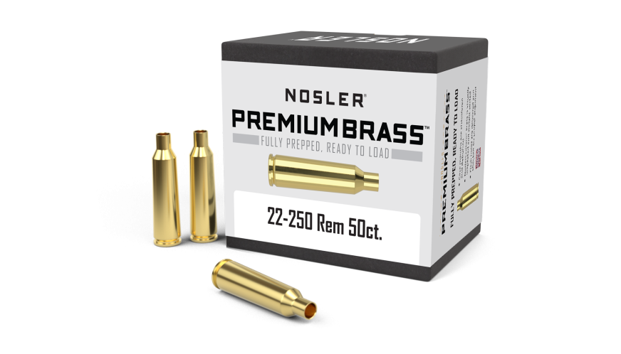 Nosler Premium Brass Box - 22-250 Rem (50ct) 10065