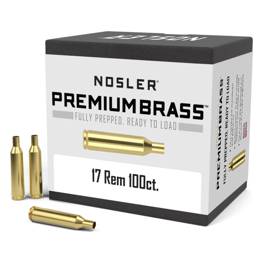 Nosler Premium Brass Box - 17 Rem (100ct) 10128