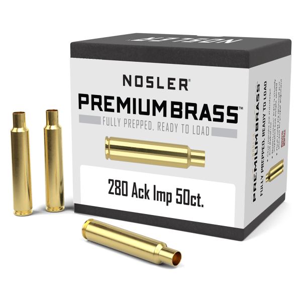 Nosler Premium Brass Box - 280 Ack Imp (50ct) 10175