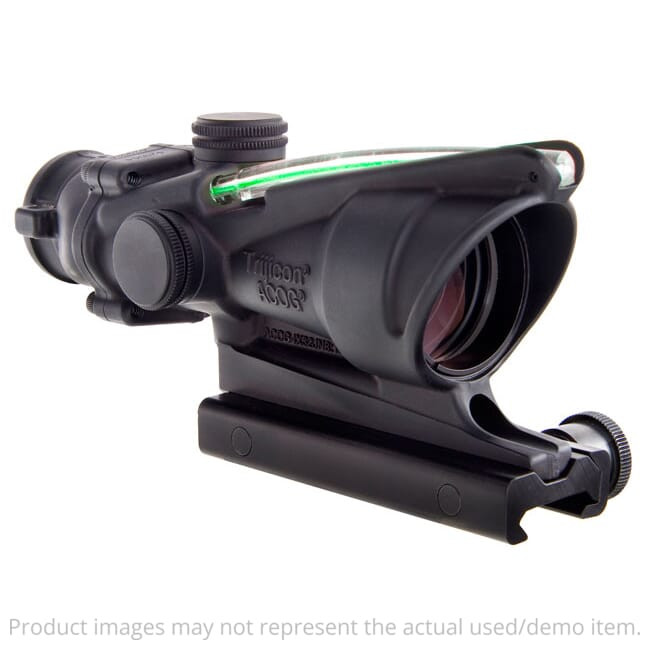 Trijicon USED TA31H-G ACOG 4x32 Dual Illum Green Horseshoe/Dot 223 Ballistic Riflescope w/TA51 Mount TA31H-G - Excellent Condition UA2698