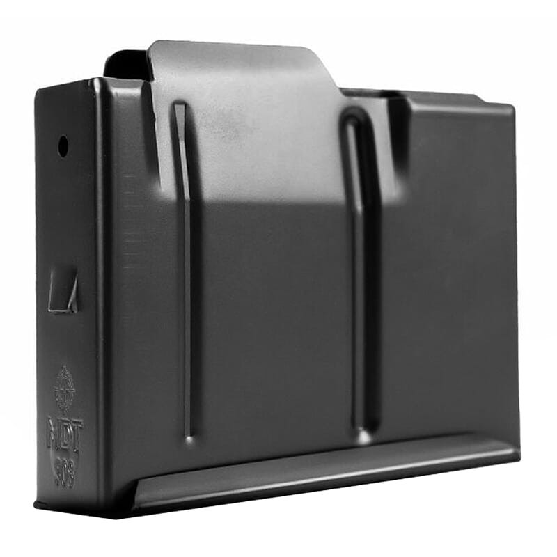 MDT SA .308 Cal 5rd Blk Metal Magazine w/Binderplate 102014-BLK
