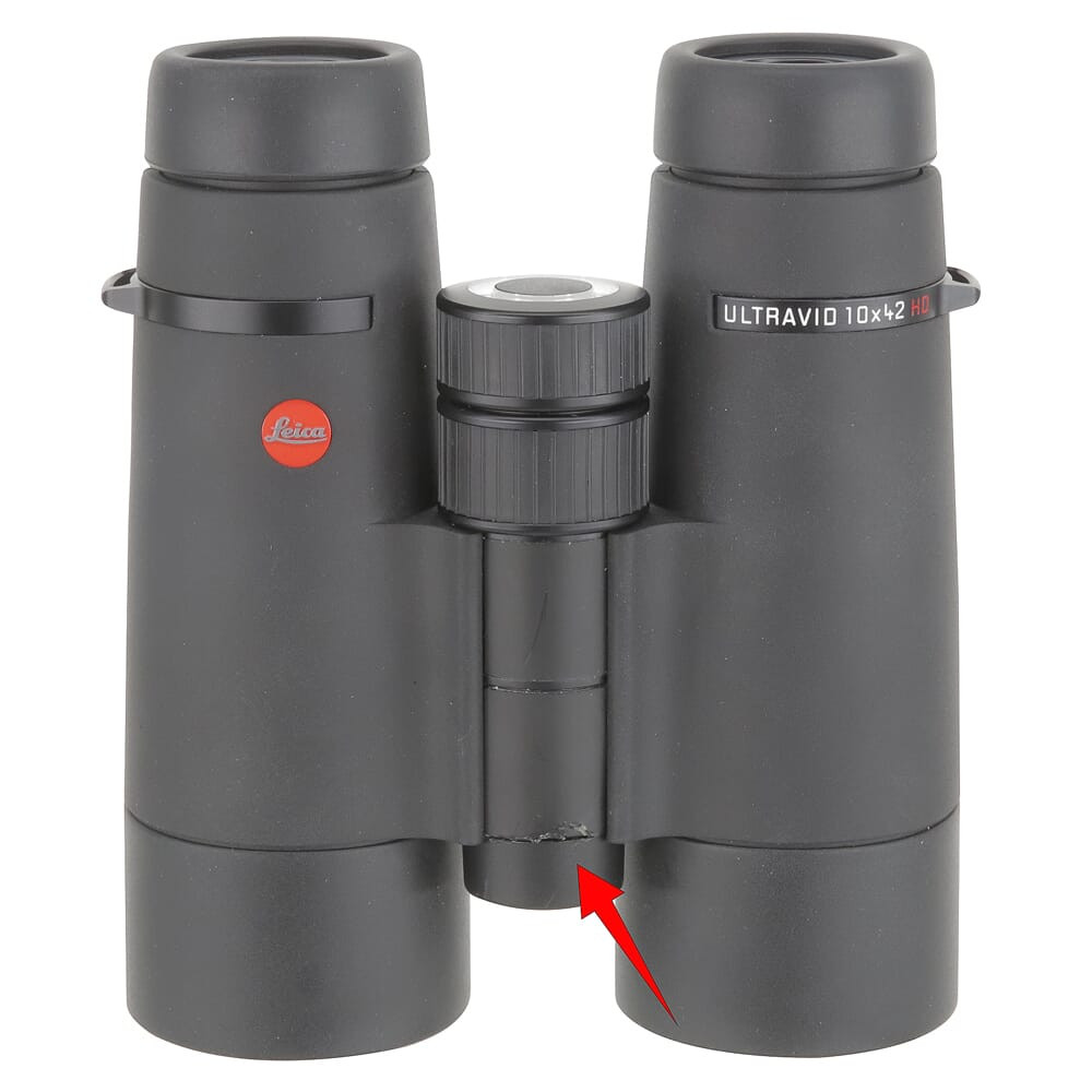 Leica USED Ultravid 10x42 HD-Plus Binoculars 40094 - Excellent Condition w/Chips in Plastic on Hinge Area UA2776