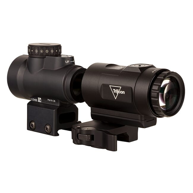 Trijicon USED 1x25 MRO HD Reflex w/Full Co-Witness Mount & 3x Magnifier w/QD Adju Height Mount - MRO-C-2200057 - Demo, Excellent Condition UA2825