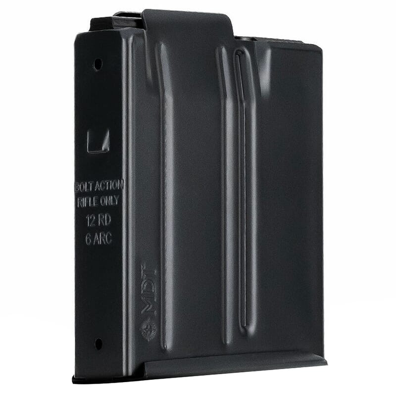 MDT SA 6mm ARC 12rd Blk Metal Magazine 105627-BLK