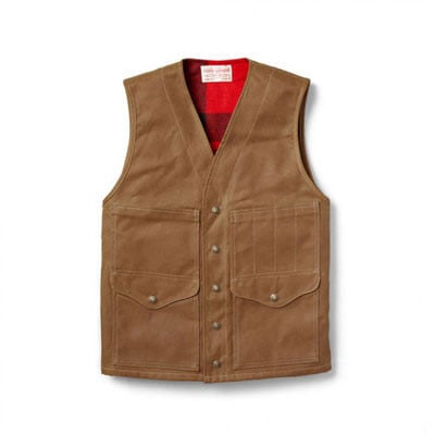 Filson Cruiser Lined Vest Dark Tan XL 10658