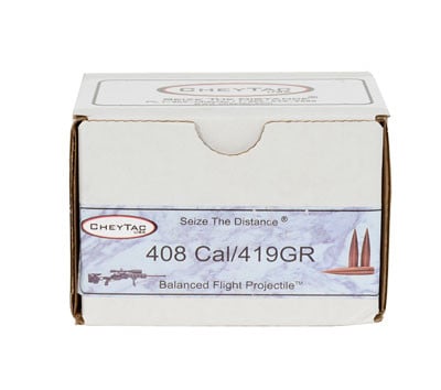 CheyTac 408 Cheytac 419gr Balanced Flight projectiles