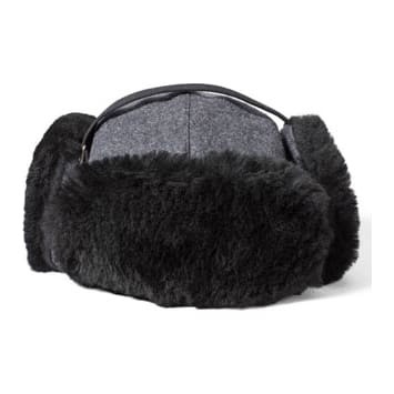 Filson Trapper Hat Charcoal LG 30143