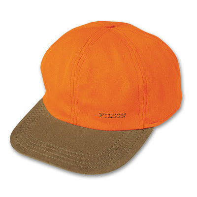 Filson MD Blaze Orange Insulated Tin Cloth Cap 60074