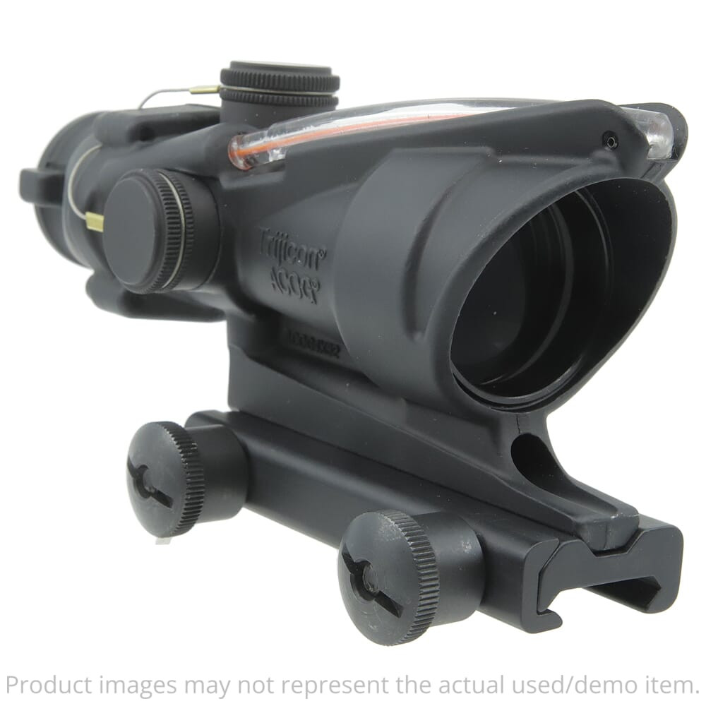 Trijicon USED TA31A ACOG 4x32 Dual Illum Red Triangle 223 Ballistic Reticle  Demo In Excellent Condition With A Picatinny Rail Adaptor UA4019