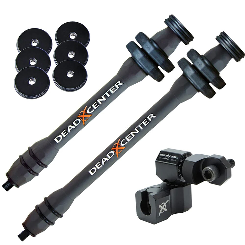 Dead Center Dead Level Hunter V2 Lite 8" & 6" Grey Stabilizers DLHV2L-8-6-GRY
