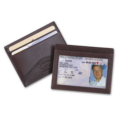 Filson Brown Leather Security Wallet 65204