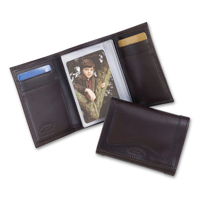 Filson Brown Leather Tri-Fold Wallet 65210