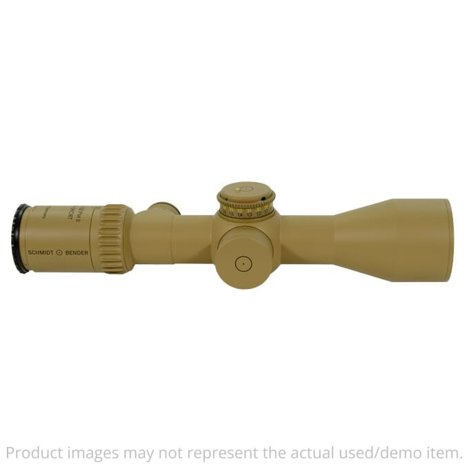 Schmidt Bender USED PM II 5-20x50 LP LT MTC/CT DT MSR FFP 1cm CCW RAL8000 Riflescope 673-945-852-F1-E8 - SN#406895 Faint Ring Marks UA4081