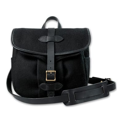 Filson SM Black Wool Field Bag FIL-70100-BL